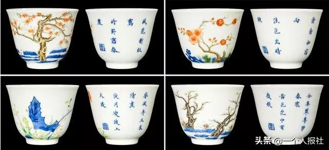 清康熙“十二花神杯”