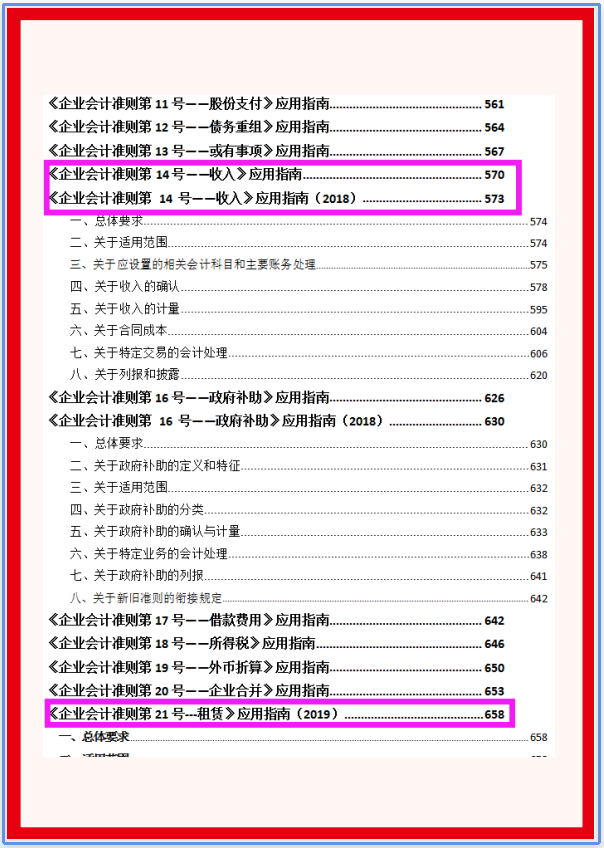 2021年超全企业会计准则应用指南及新版会计科目，附账务处理