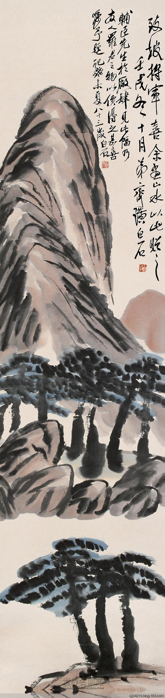 中国100名最著名画家系列-大写意国画齐白石