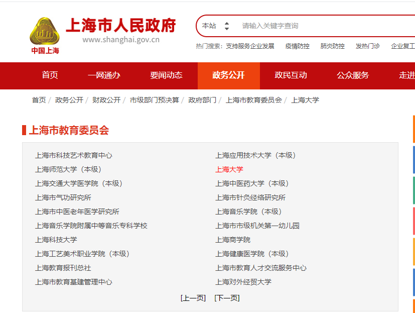 上海立信会计金融学院排名（上海市属高校的经费预算排名）