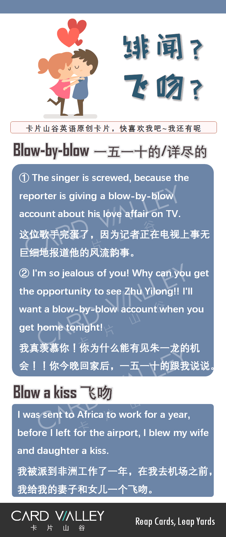 “飞吻”可不是“fly a kiss”哦，那到底用英语怎么说？