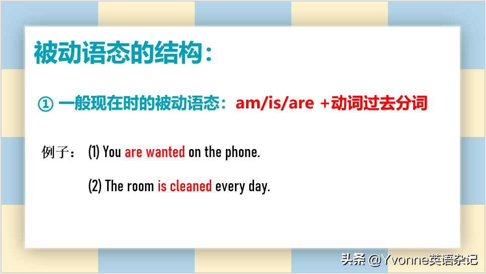 英语语法——“被动语态”