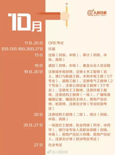 初级会计考生：稳了！！！（附全年考试日历）