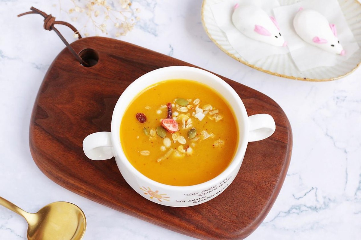 图片[2]-【南瓜山药肉松羹】做法步骤图 解馋过瘾超美味 特-起舞食谱网