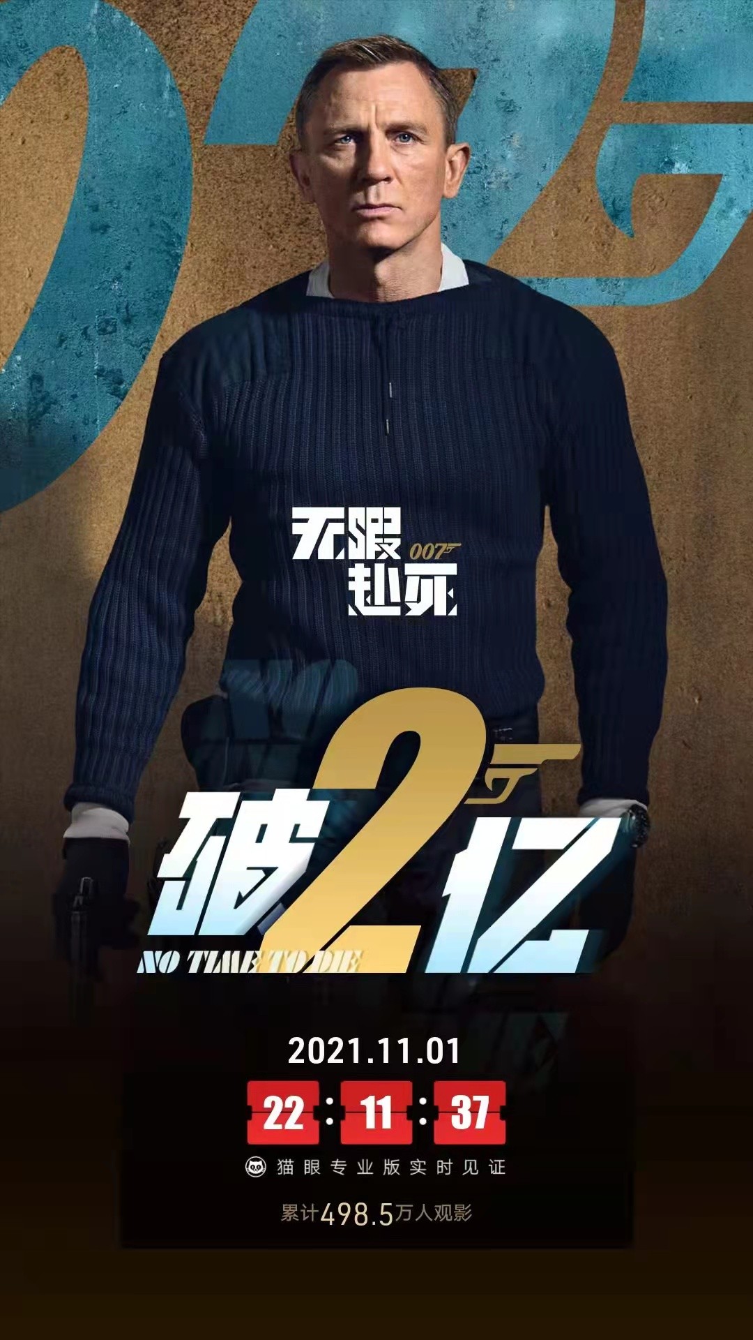 007无暇赴死票房破2亿，电影飙车戏太劲爆，邦德却被女友背叛