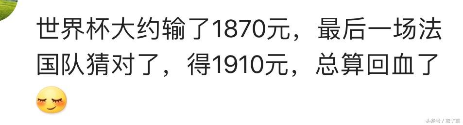 马超世界杯(这届世界杯你赢了多少钱？网友：赢了17万，感谢法国队，克罗地亚)