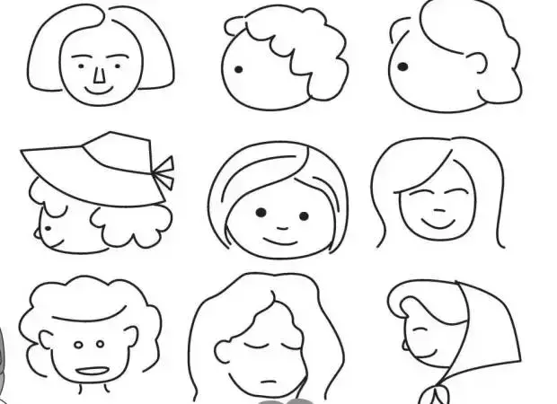 简笔画|人物简笔画大全,简单好画,一学就会,快为宝宝收藏!
