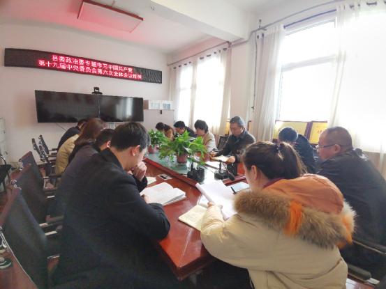 潼关县委政法委专题传达学习党的十九届六中全会精神