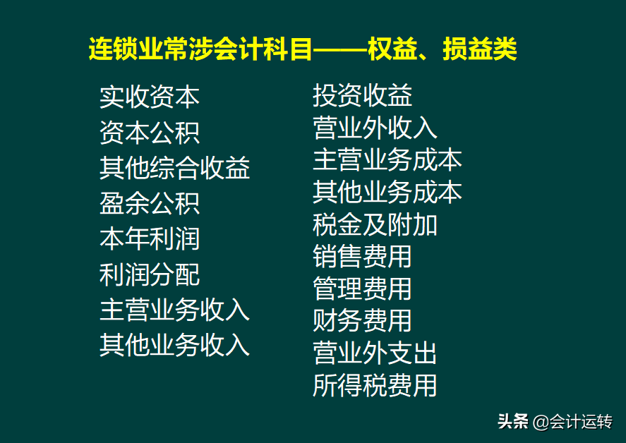 干货！超全的连锁企业会计核算真账实操，连锁业科目设置分录准则