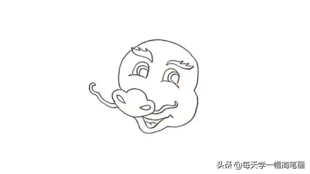龙头怎么画简笔画图片彩色