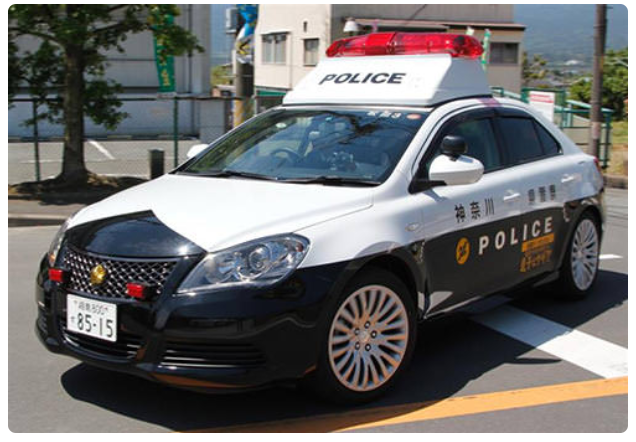 特警车图片大全(日本警车型号都在这了,丰田本田马自达,全是日本国产