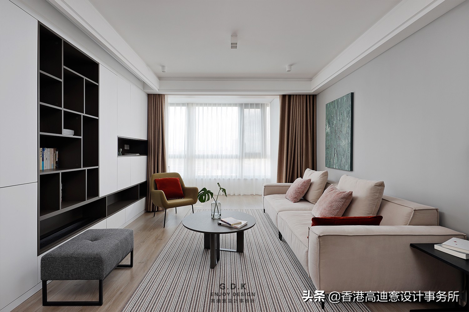 88㎡，可以满足一家三口“10年储物”的精简生活