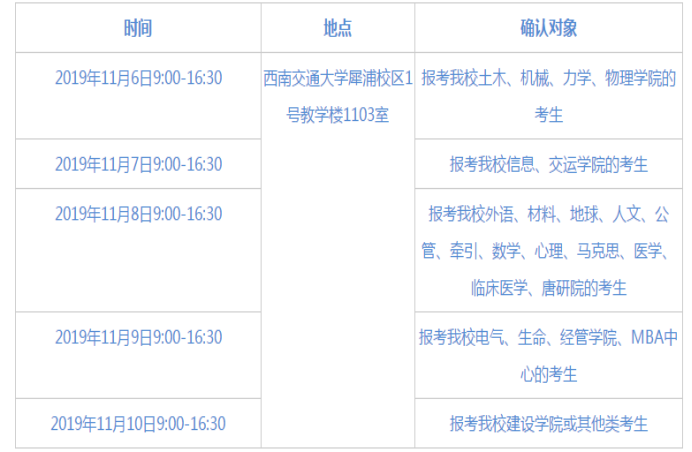 现场确认第二天，川内各大考点现场确认时间及要求汇总