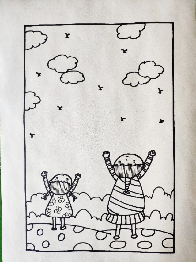 放风筝的简笔画 春天放风筝的简笔画-诚智百科网