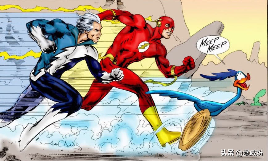 闪电侠和快银一直都是读者最爱对比的,来自不同公司的漫画角色