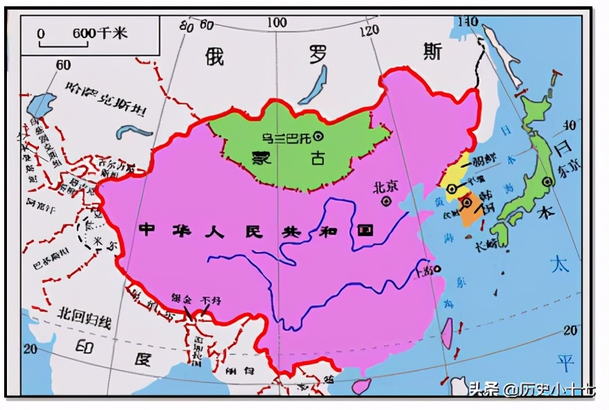 东亚:亚洲地图而不同地区和国家都有自己的图腾,比如我们中国人的图腾
