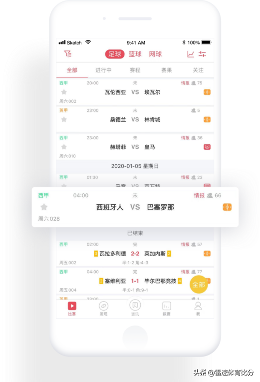 網(wǎng)球比分直播網(wǎng)（雷速體育比分直播平臺有哪些優(yōu)勢？）