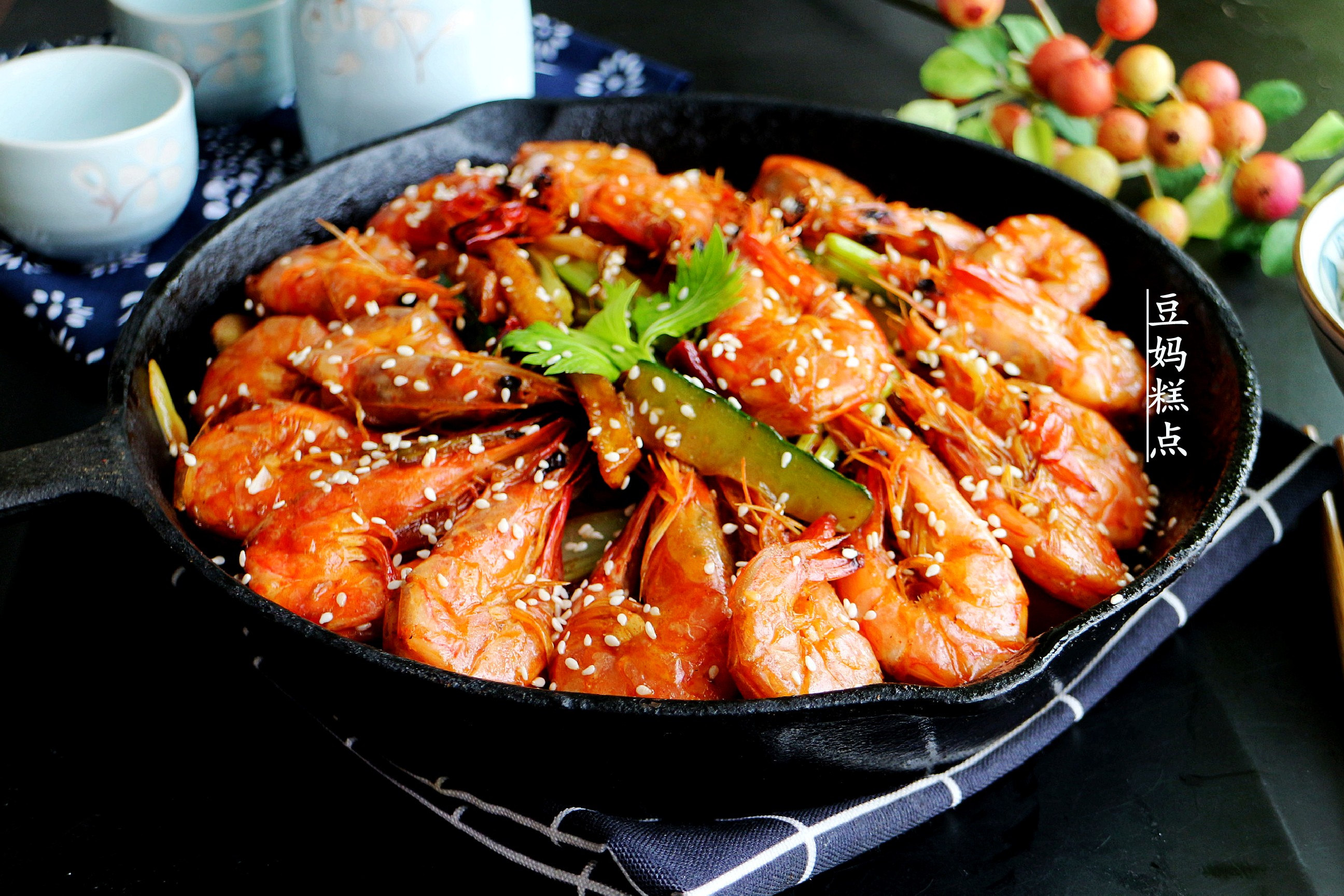 干锅香辣虾的做法 干锅虾的制作方法