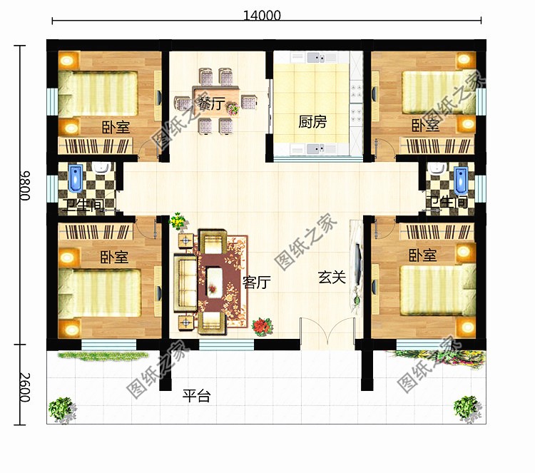 农村自建一层极简主义小别墅，简约而不简单