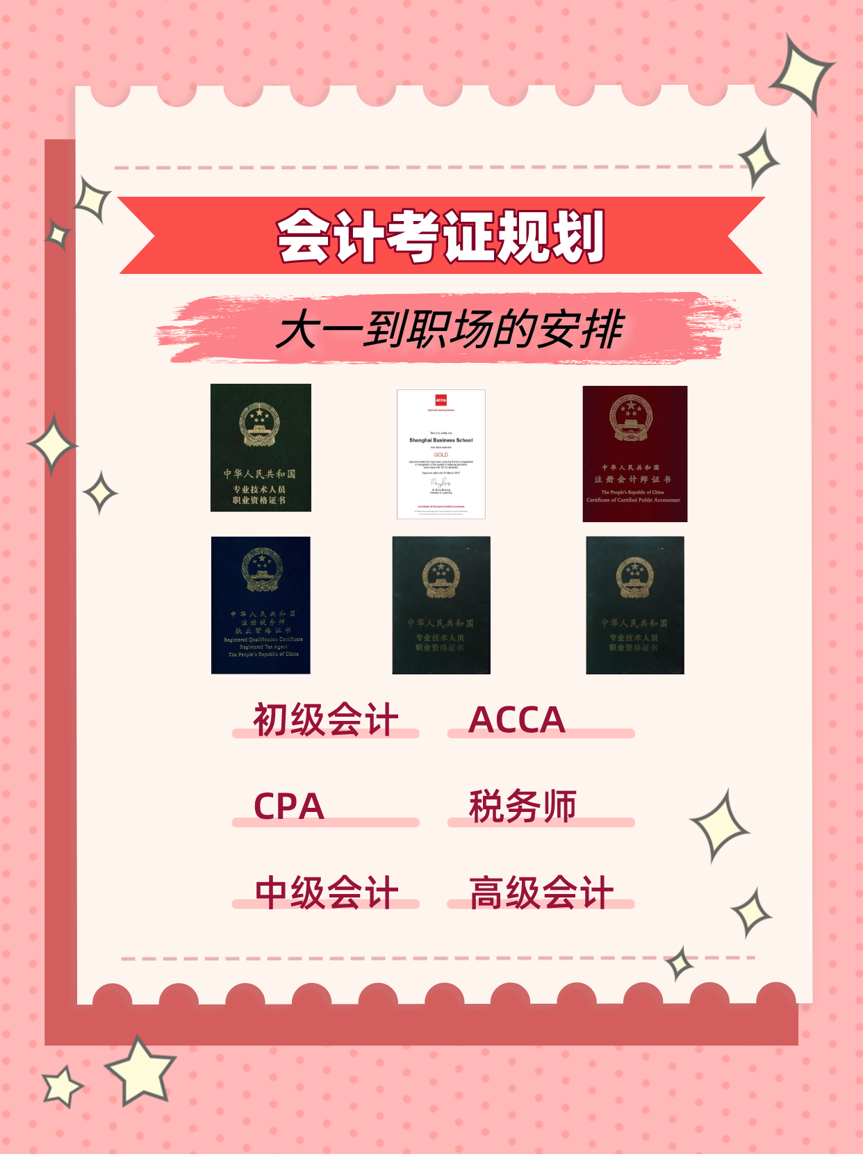 手持5本证书的老会计告诉你会计证书应该怎么考，看完后悔了