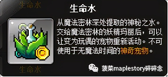 冒险岛宠物相关知识科普