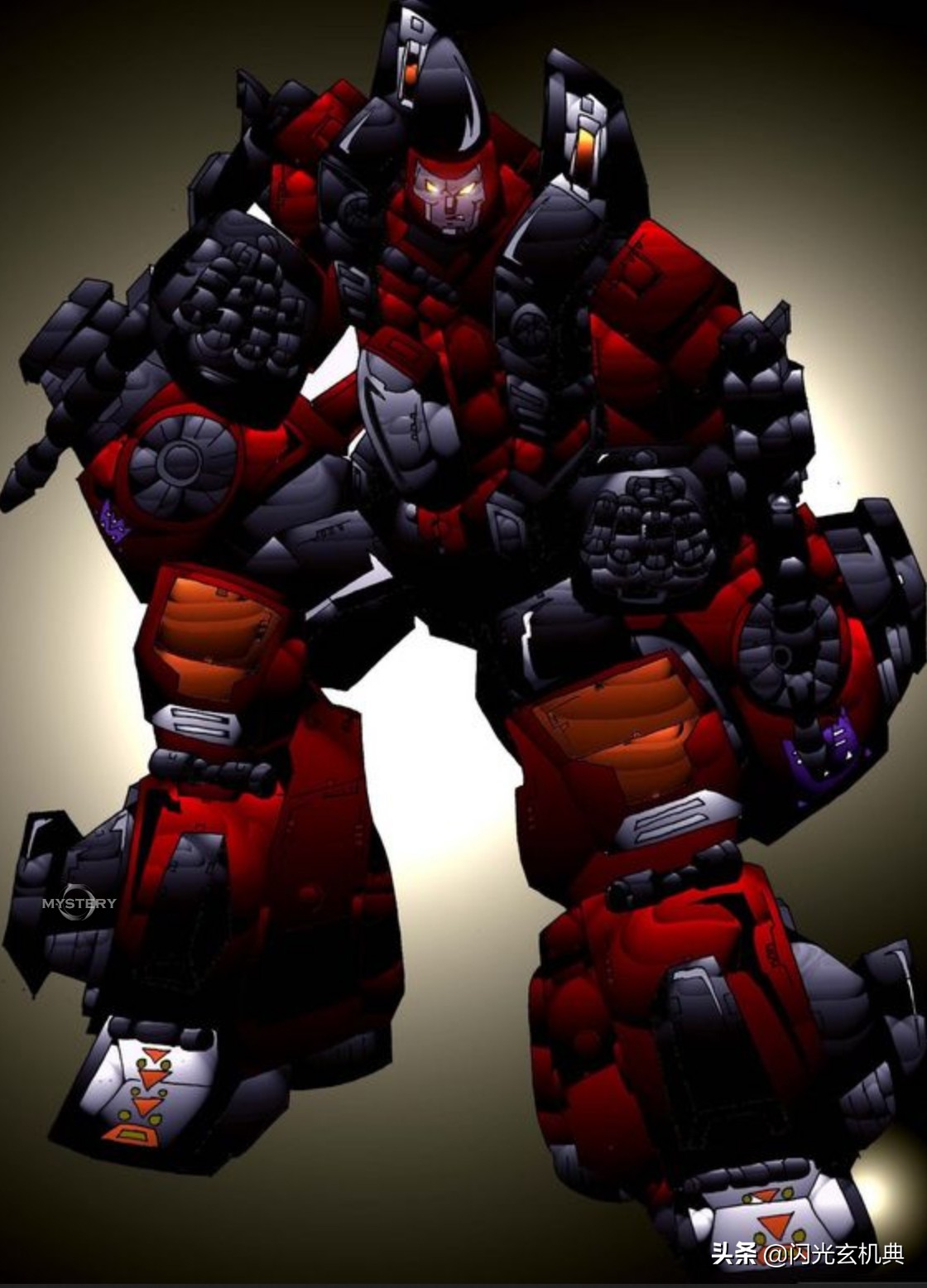变形金刚g1动漫人物:再创作鳞甲贴风格狂派霸天虎