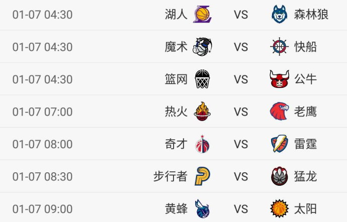 湖人森林狼直播(NBA今日7场对决 湖人vs森林狼 雷霆猛龙快船等出战 CCTV5无直播)