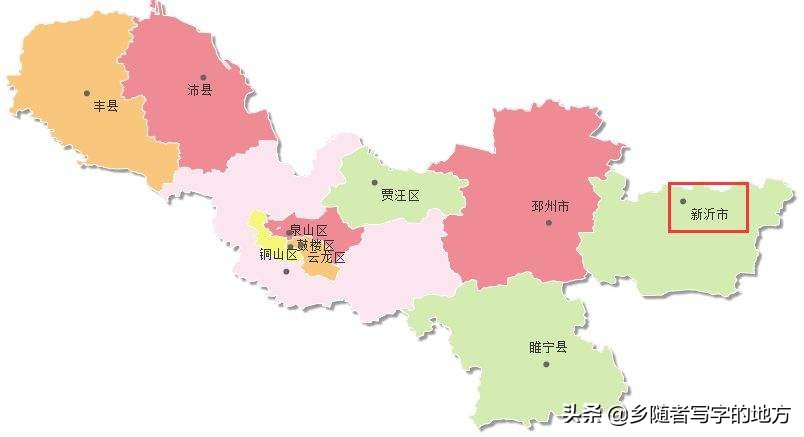徐州是哪个省的城市，徐州在中国地图的位置