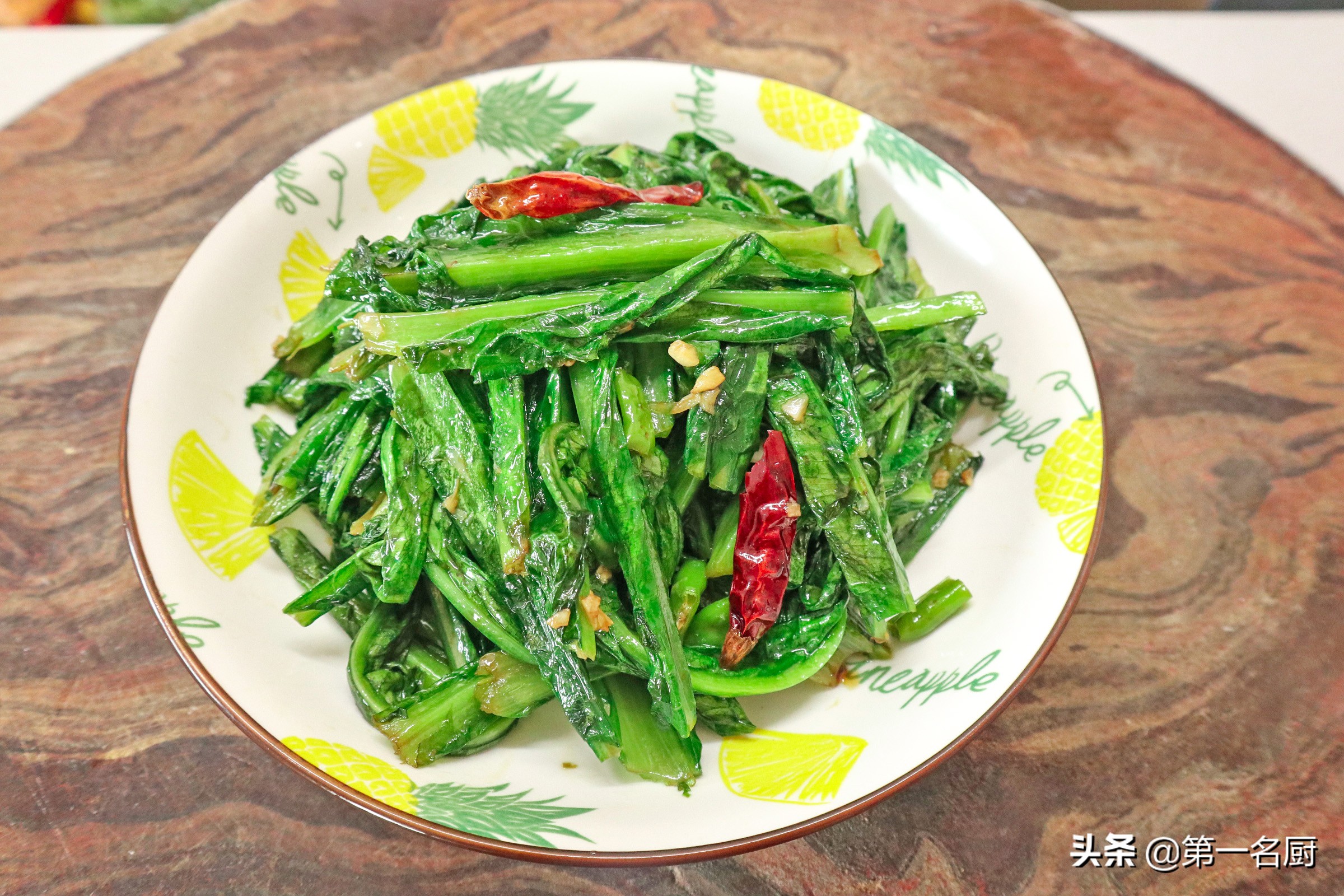 蒜蓉油麥菜,蒜蓉油麥菜的家常做法