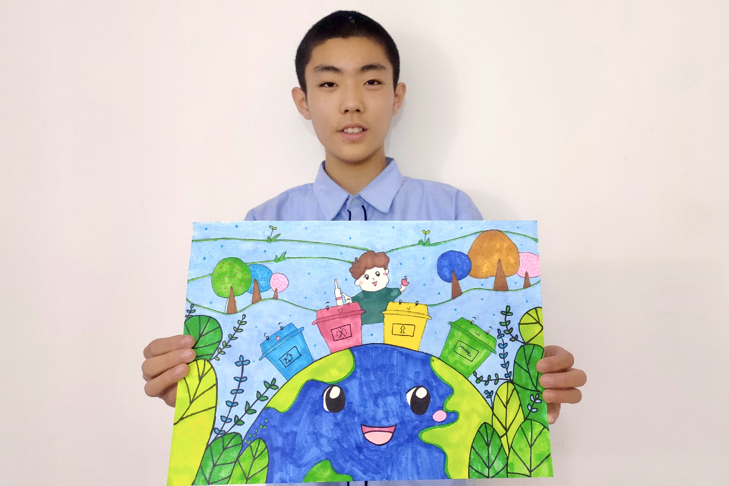 沈阳小学生垃圾分类绘画作品展示(24-47幅) - 多环保