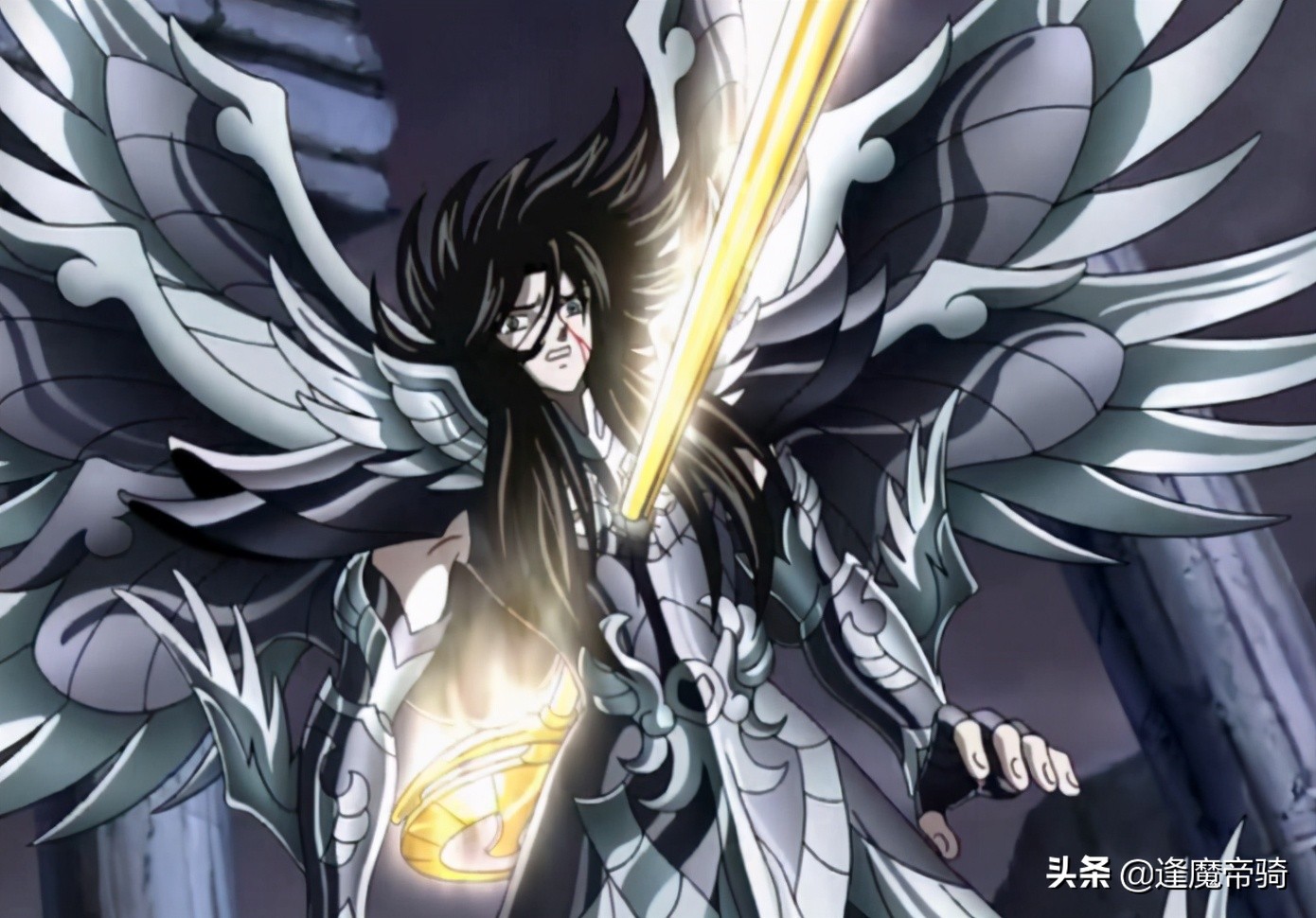 圣斗士星矢的最强敌人是谁？主角全力一击，在他衣服上留了个印