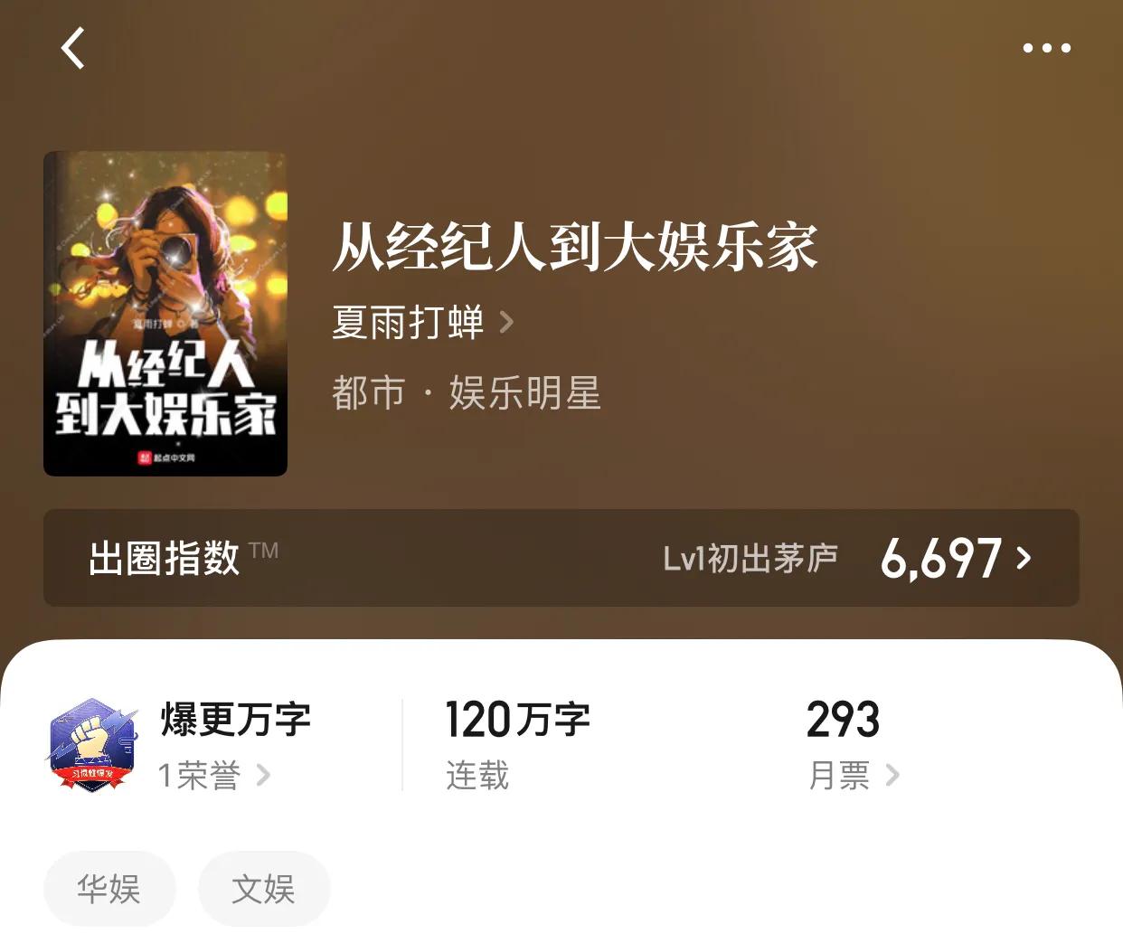 八本华娱小说，贵圈真乱，还是静静地看着你们装吧