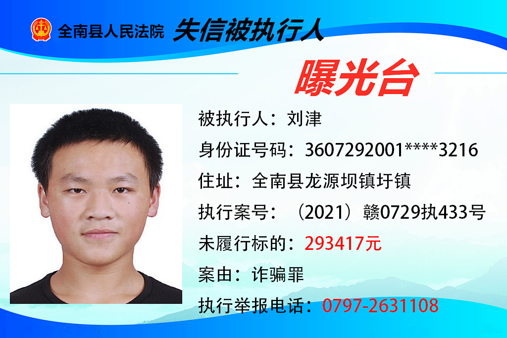 曝光！这些赣州人欠钱不还！你认识吗？