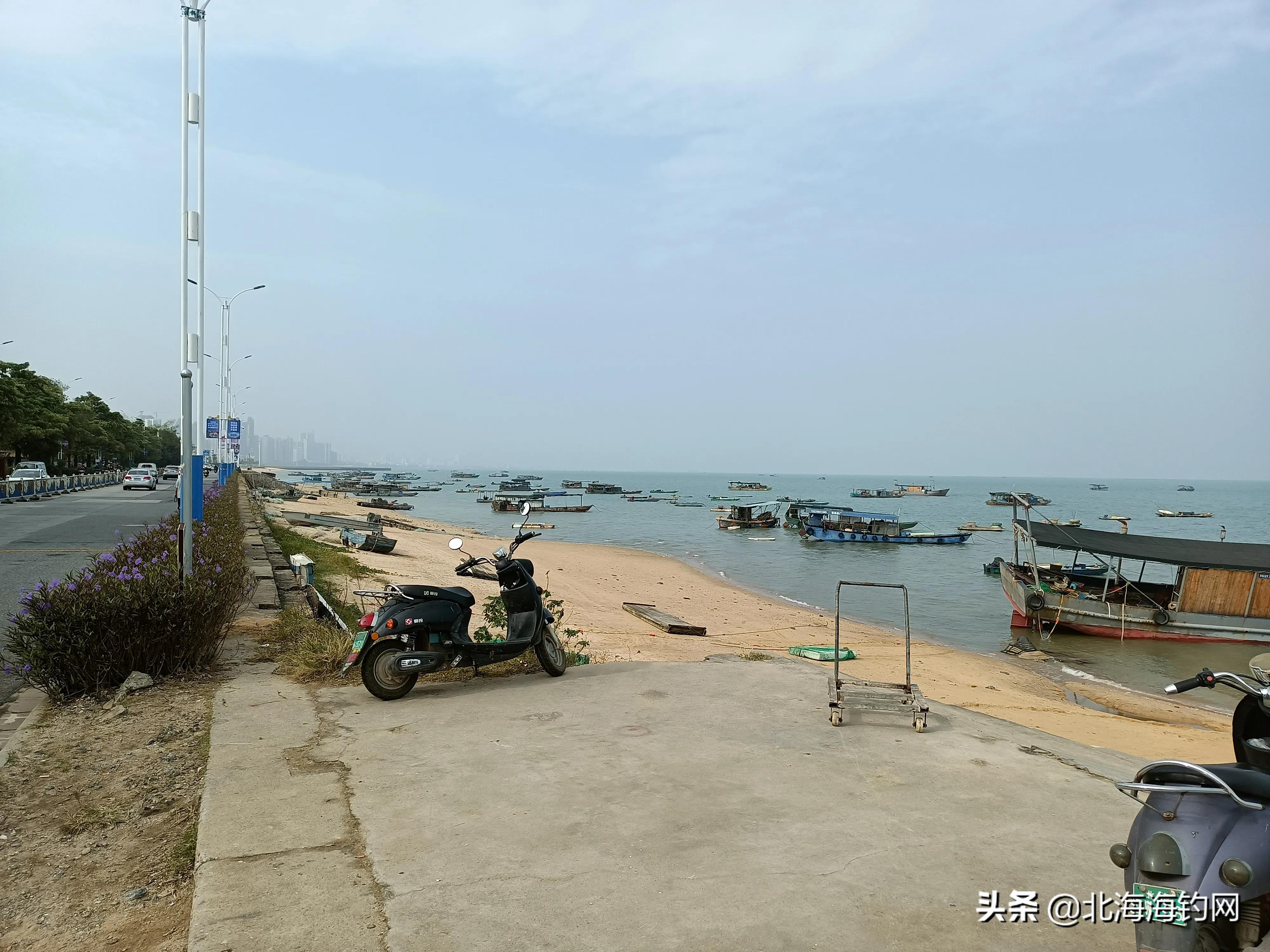 北海廉州湾沙脚鱼村海域钓鱼