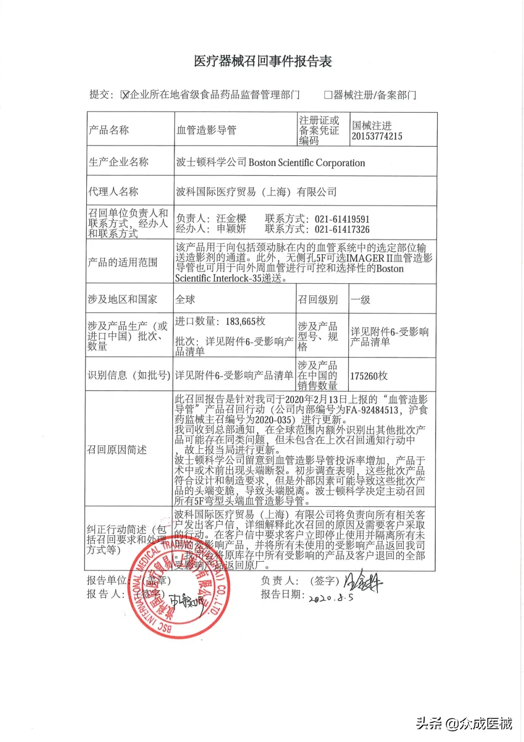 国内销售17.8万余件！知名械企一级召回大批器械（附清单）