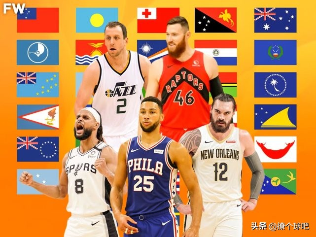 nba世界队是哪些国家(美媒排NBA6大洲最强阵容，亚洲南美凑一队，欧洲能挑战北美？)