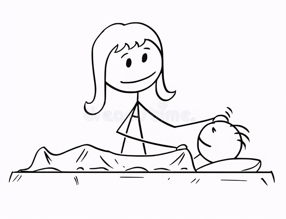 简笔画火(小学生"妈妈睡觉的样子"简笔画火了,美术功底了得,太形象了)