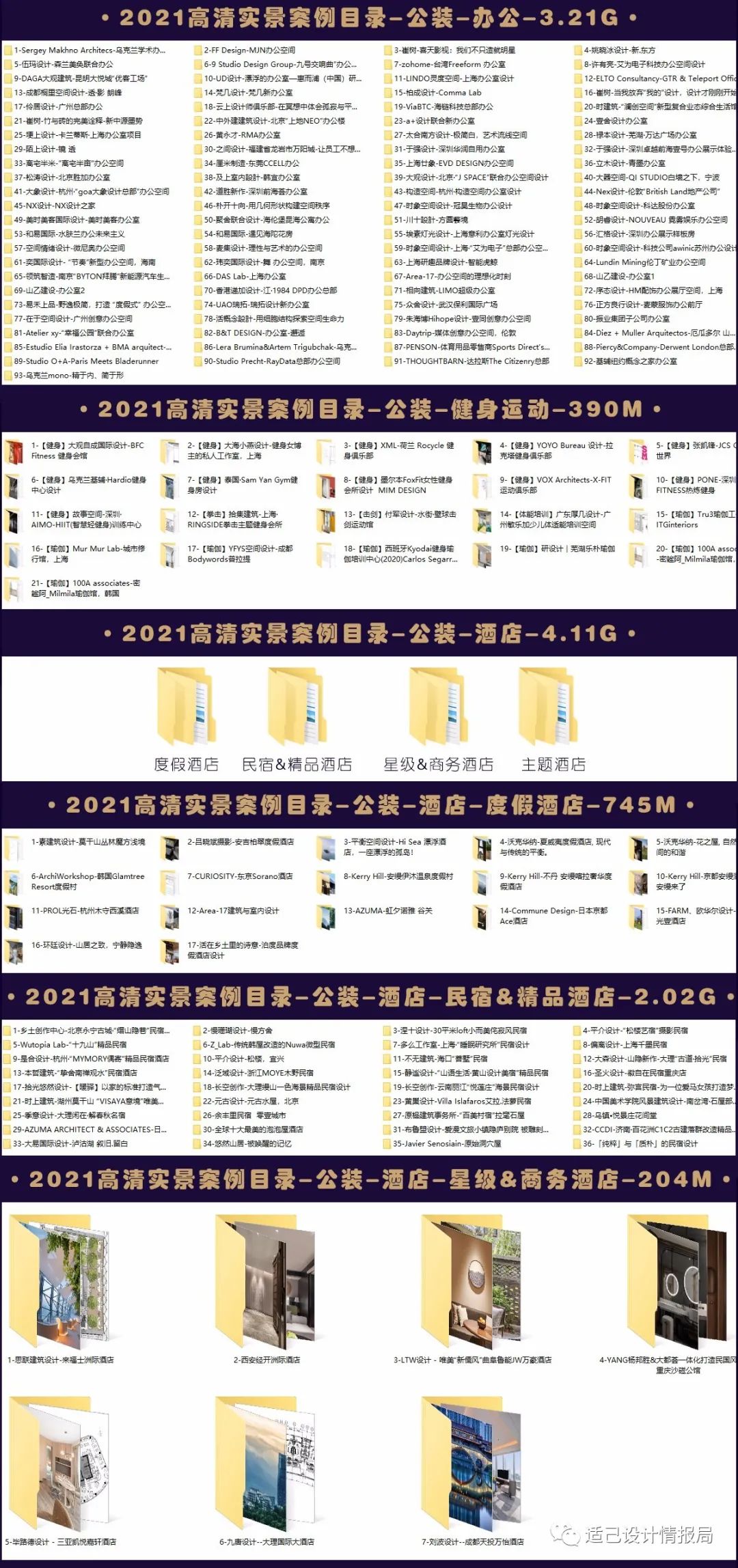 2021年一線設計師必備的室內設計高清案例資料庫80G