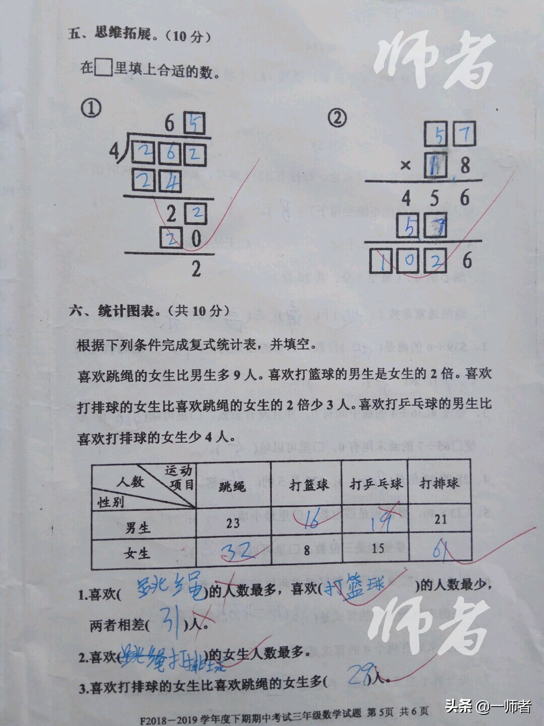 小学三年级数学期中，学生成绩93分，因为“0”摔了三个跟头