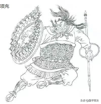 梁山四人步军将校组合侧翼护卫项充和李衮