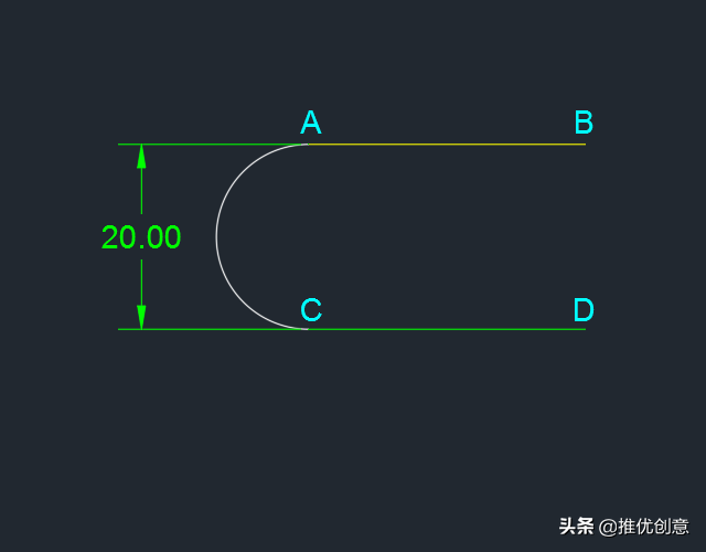 AutoCAD 2019 圆角命令