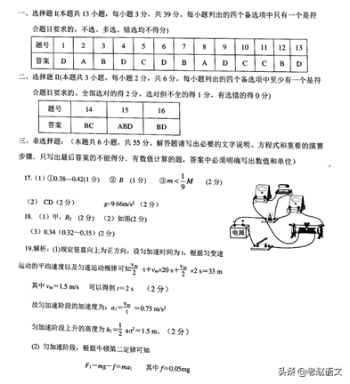 2022高考模拟·物理·带答案