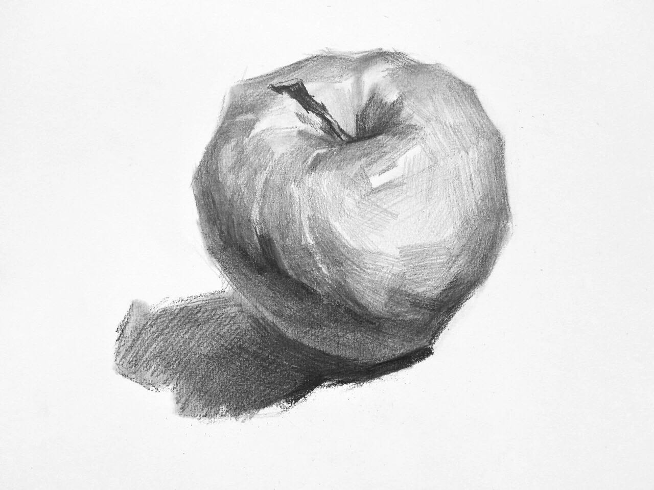 深度：基础美术生的“硬伤”，素描苹果应该怎样画才好看？