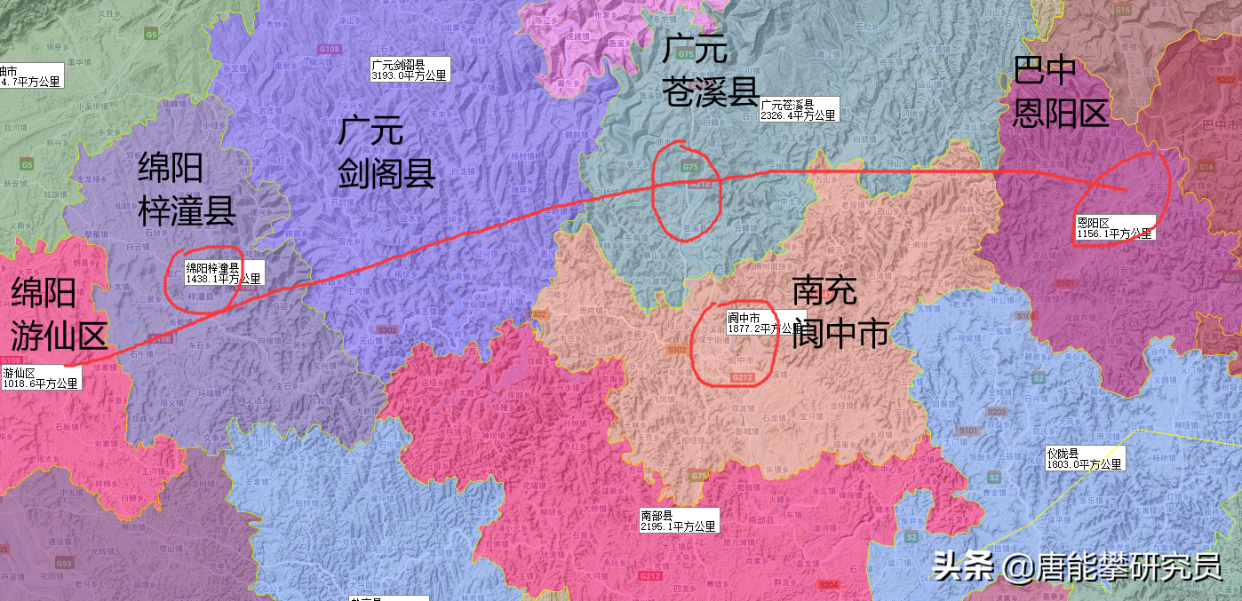 四川绵阳-苍溪-巴中高速公路最新进度与详细路线：绵苍+苍巴