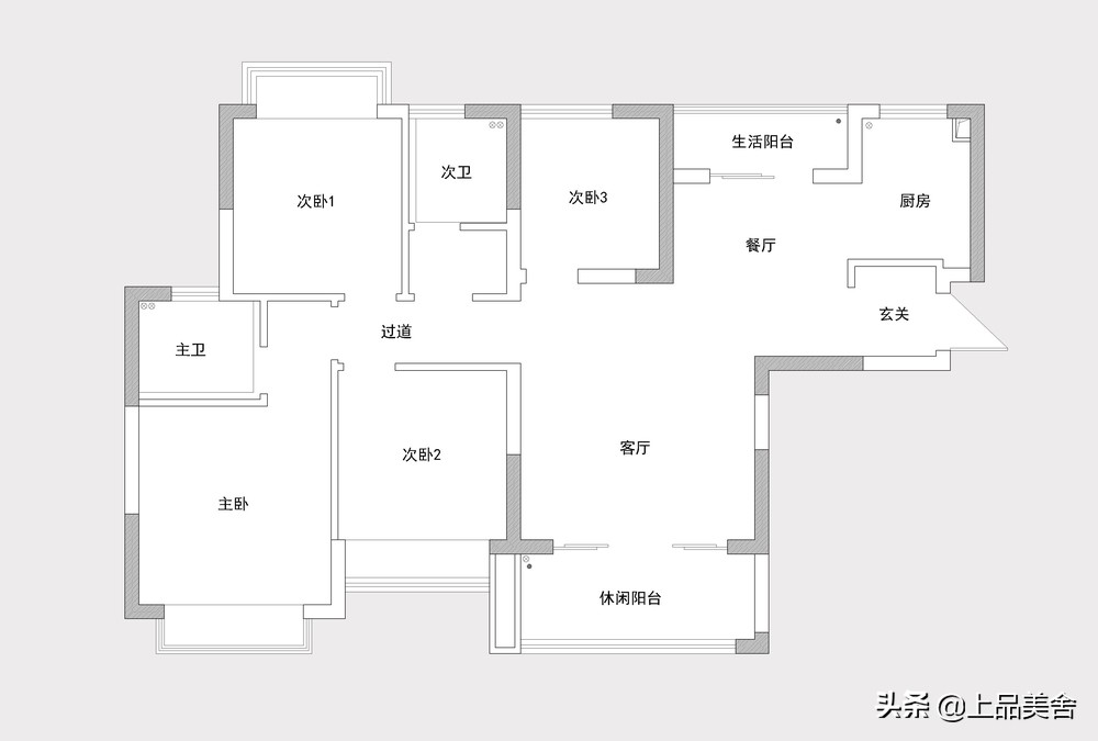 112平四房装简美风格，用蓝色做主色调，处处给人大自然般的惊艳