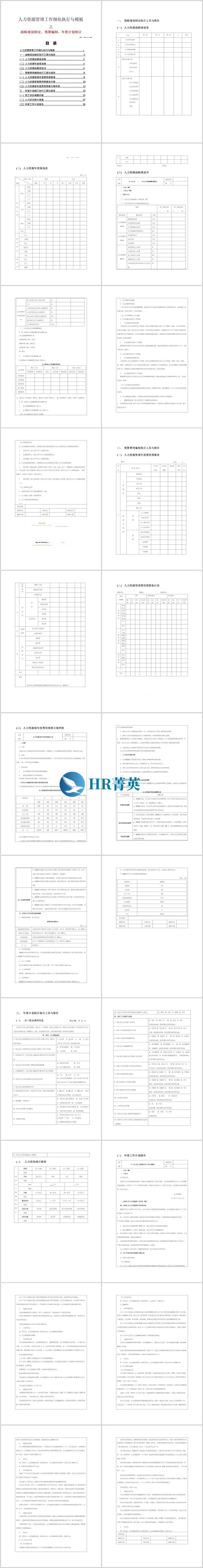 人力资源工作年度计划规划最全攻略