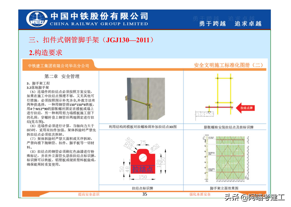 中铁脚手架工程施工搭设，四大类型搭设施工工艺，配实图清晰讲解