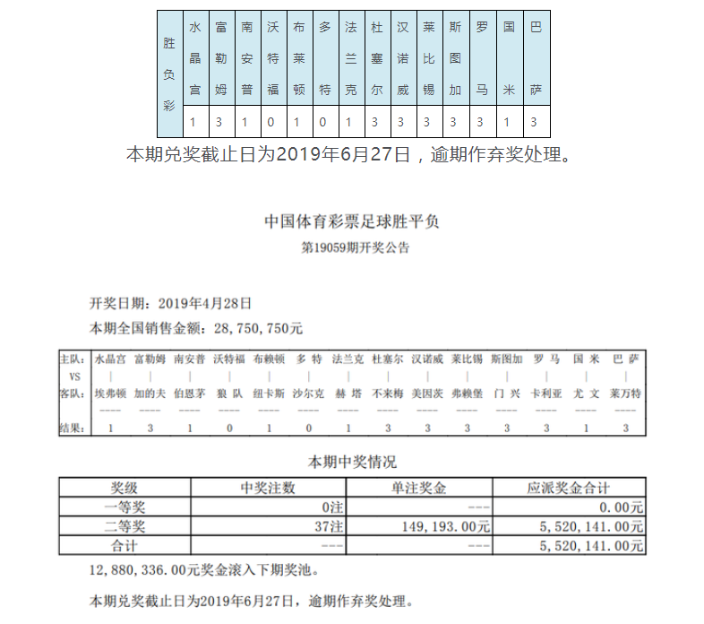 狼队客场2-0沃特福德(多特主负造7倍大冷 059期头奖空开滚存1288万)