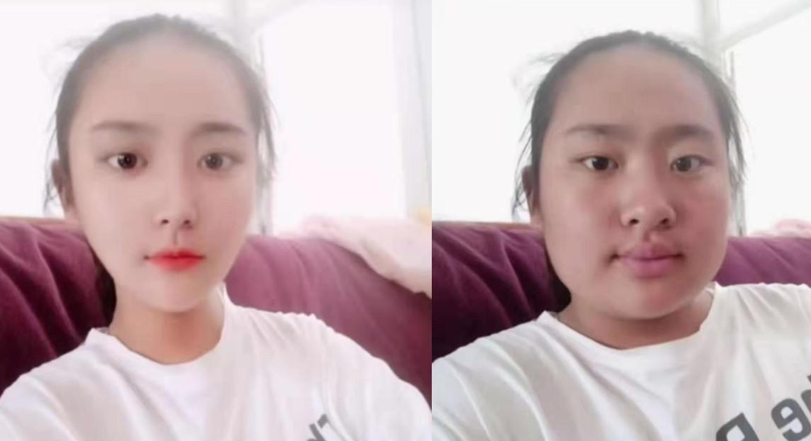 大学生“修图前后”对比照，男生技术一流，女生好似“换脸”