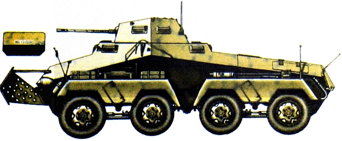 二战德国轮式装甲车之Sdkfz 231型轮式（8轮）装甲侦察车